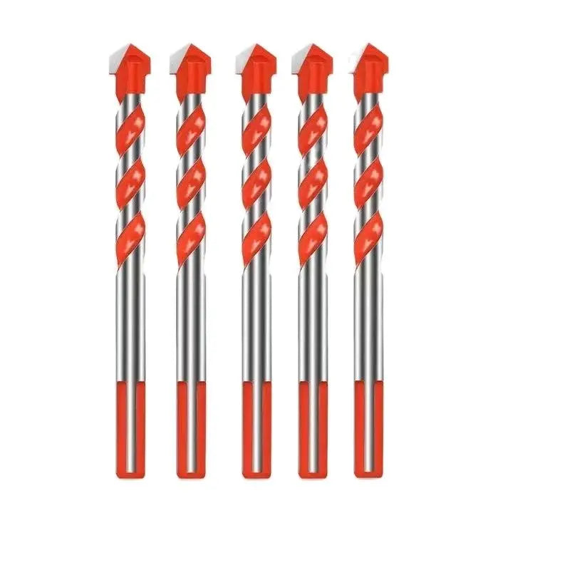 Jeu de forets à percussion en carbure, outils de forage multifonctionnels pour trous triangulaires 3-12mm pour le perçage de carreaux de verre, de céramique, de béton et de briques