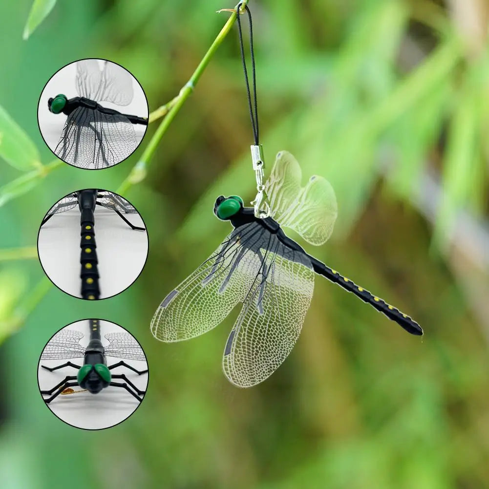Simulation d'insecte libellule, modèle anti-moustiques, ornements suspendus d'extérieur, outil de répulsif pour jardin et ferme, 4 ou 10 pièces