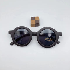 Lunettes de soleil tendance pour enfants de 1 à 8 ans, verres dépoli et décoratifs
