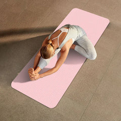 Tapis de Yoga antidérapant, épais, couleur unie, Fitness, entraînement multifonction pour la salle de sport à domicile