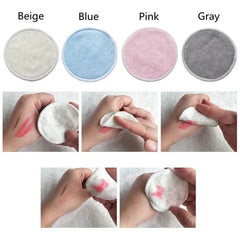 Tampons de coton réutilisables, tampons démaquillants ronds lavables en bambou, tampons d'allaitement en tissu, outil de soins de la peau, nettoyage de la peau, 12 pièces