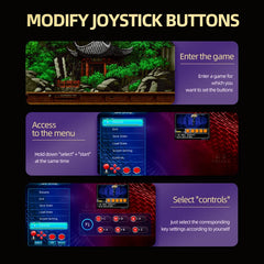 4K HD Arcade Video Game Console, Retro Gaming Stick for MAME FBA PS1 Arcade Emulator with Dual Joysticks