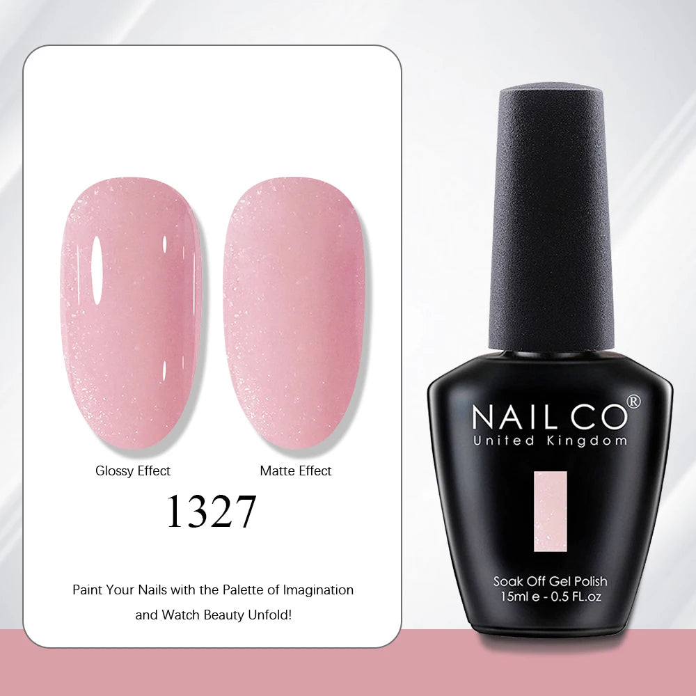 NAILCO 15ml Vernis à ongles Gel Vernis Semi Permanent UV Gel Vernis manucure Vernis Nail Art Nude Gel Poliish