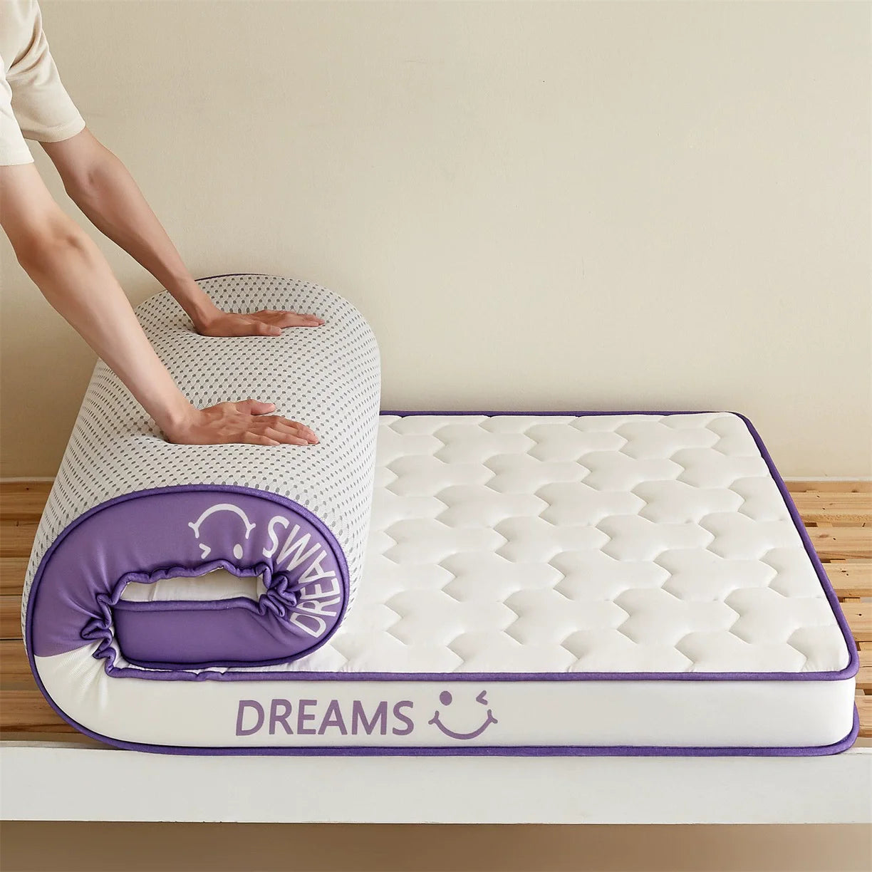 Matelas en Latex à mémoire de forme, pour usage domestique, lit Double simple Extra épais, pour dortoir d'étudiants, sol Tatami