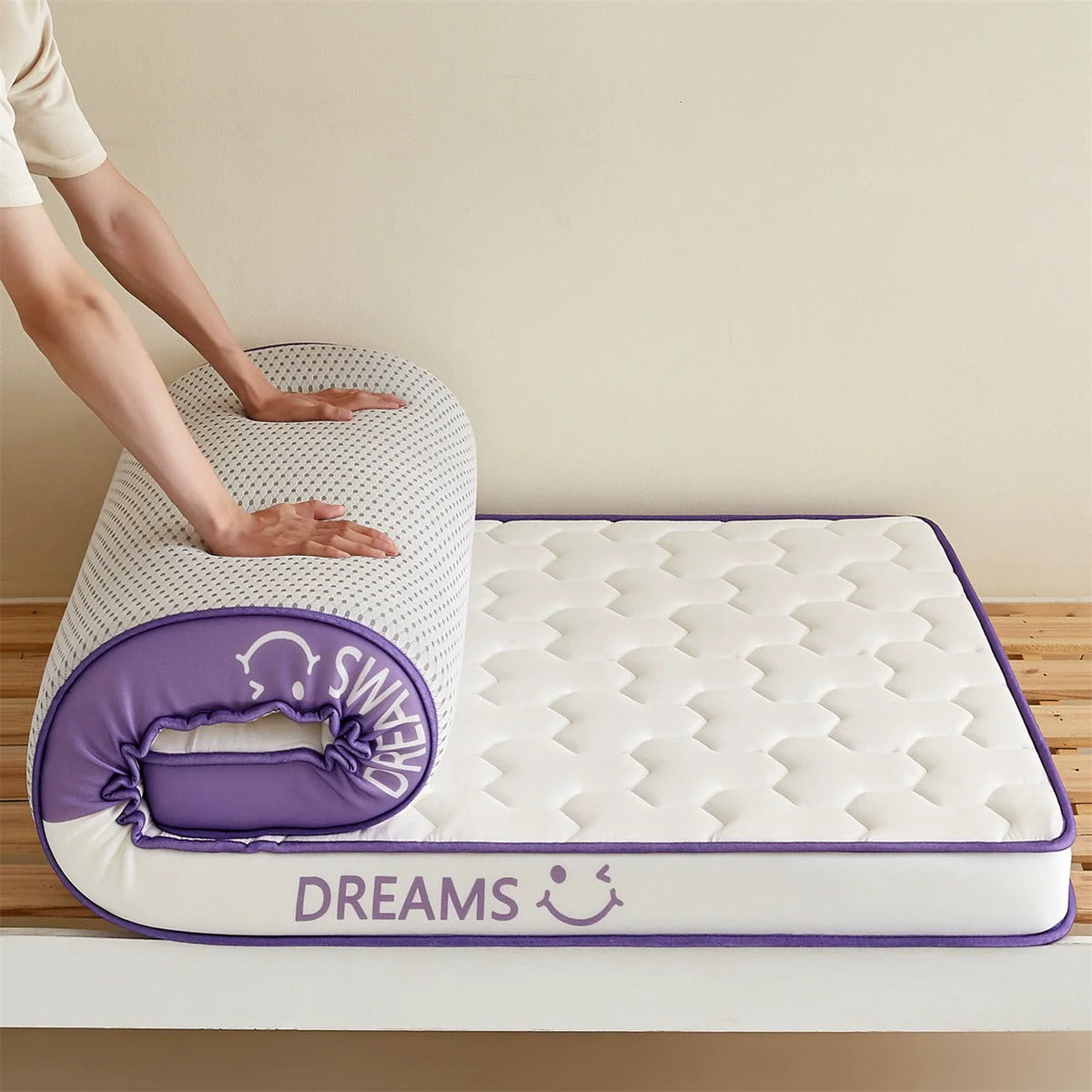 Matelas en Latex à mémoire de forme, pour usage domestique, lit Double simple Extra épais, pour dortoir d'étudiants, sol Tatami