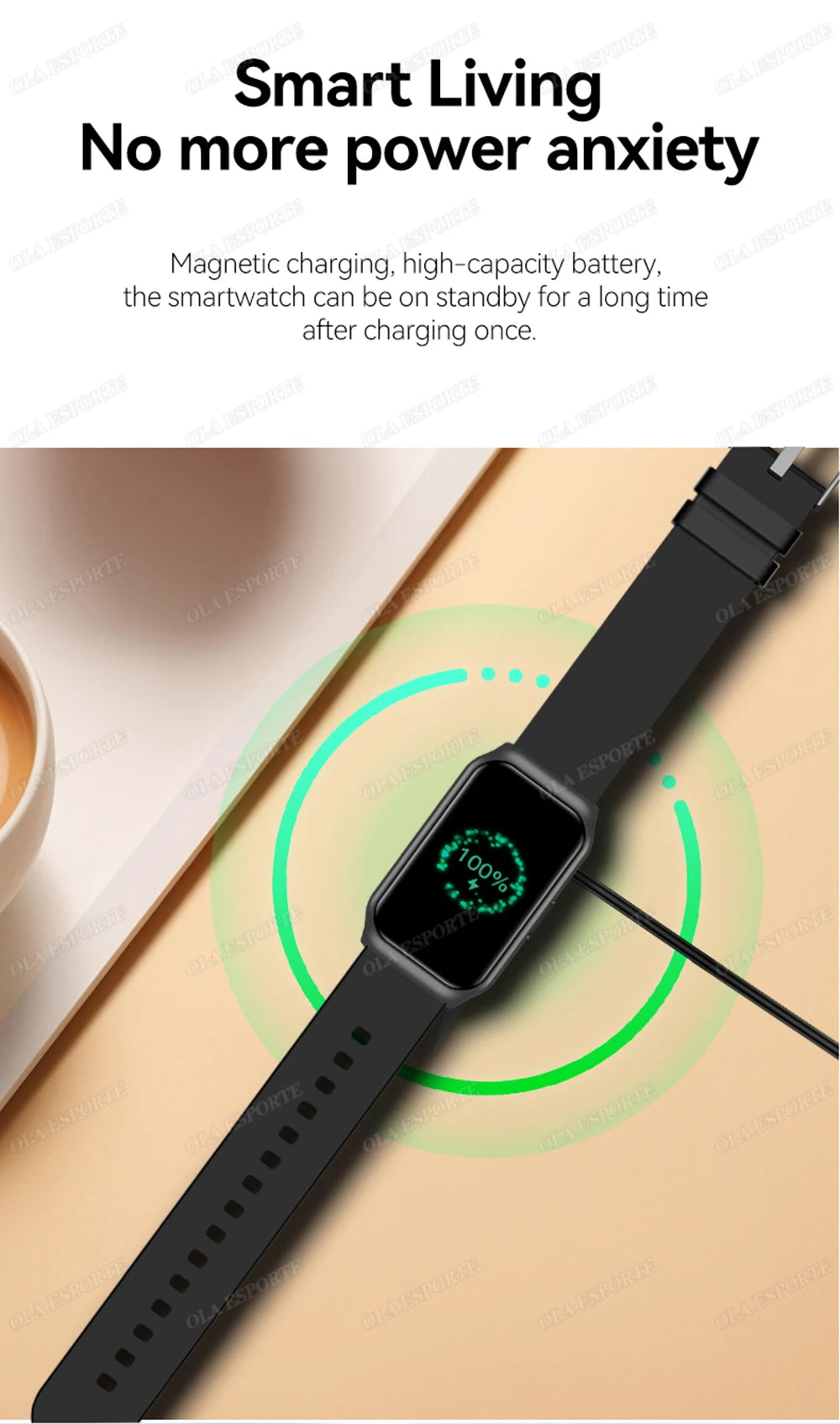 Nouveau écran incurvé montre intelligente 2025 pour montre de santé fréquence cardiaque sang oxygène/pression moniteur de sommeil sport étanche Smartwatch
