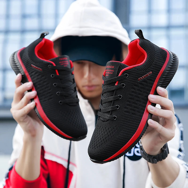 Men's Lightweight Running Shoes, Classic Mesh Walking Shoes, Breathable Casual Shoes, Men's Fashion Moccasin Sneakers