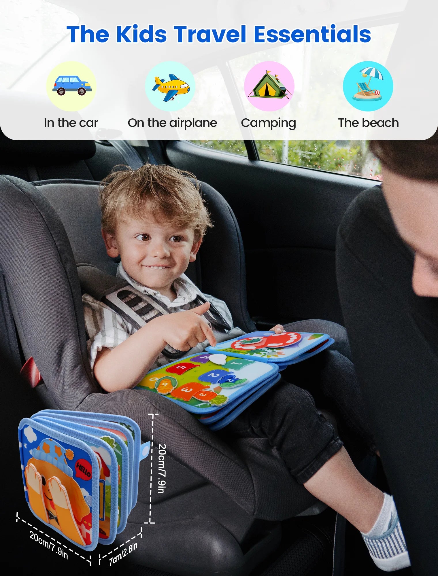 Jouets Montessori, livre occupé pour enfants, forme de couleur, Cognition animale, jouets d'éducation précoce, chiot, livre silencieux, jouets à motricité Fine