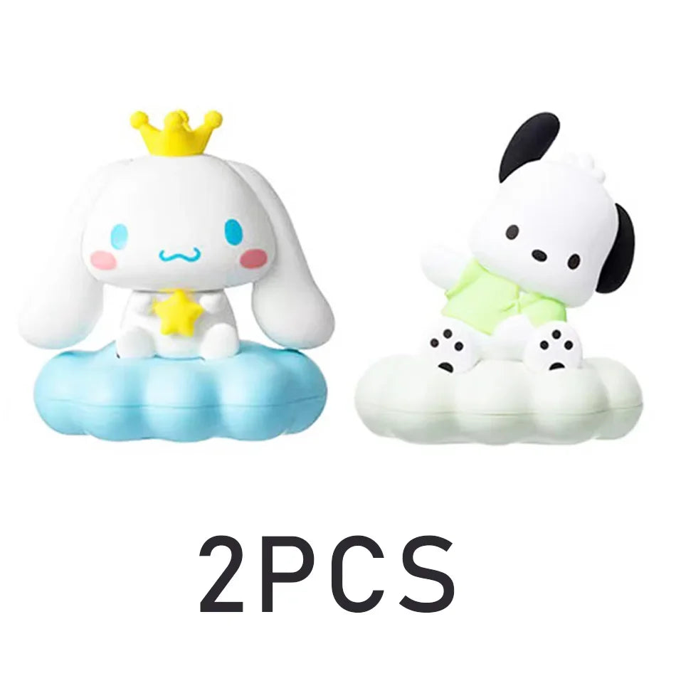 Anime Sanrio Hello Kitty Kuromi cannelle mélodie veilleuse brillant enfants jouet lampe de chevet Kawaii mignon enfants cadeau d'anniversaire