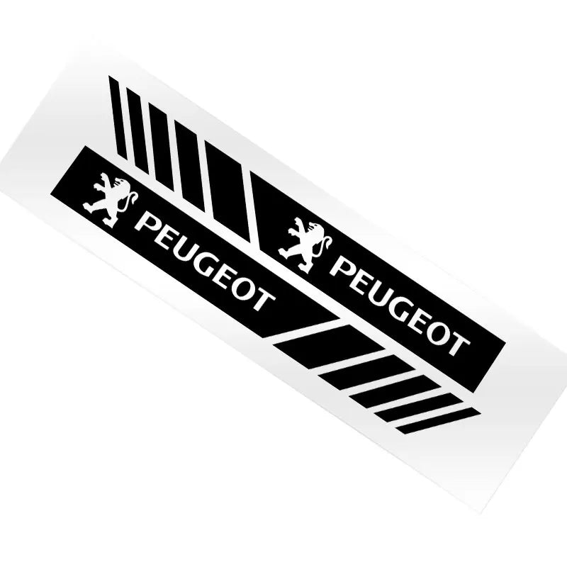 Bandes de course à rayures en PVC pour voiture, autocollants pour rétroviseur, Badge pour Peugeot 608 107 BB1 HX1 Partner 3008 4008 2008 5008 4007 6008