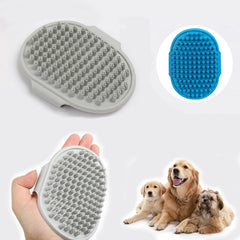 Peigne de Toilettage pour Chat et Chien, Brosse de Bain, pour Animaux de Compagnie, Perte, Énergie Apaisant, Poils en Caoutchouc, avec Poignée à Anneau Réglable