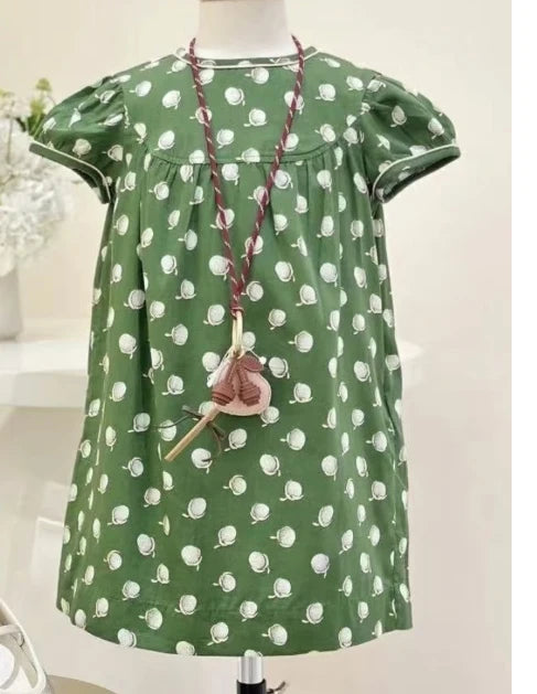 Ensembles de vêtements t-shirts et jupes pour enfants aw25 bp, t-shirts à manches longues imprimés mignons pour filles et jupe imprimée à pois, ensemble de vêtements