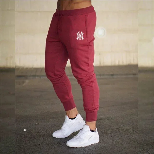 Men's slim fit athletic jogging pants, fitness track pants, sweatpants, Harajuku streetwear, casual summer wear, fjNew