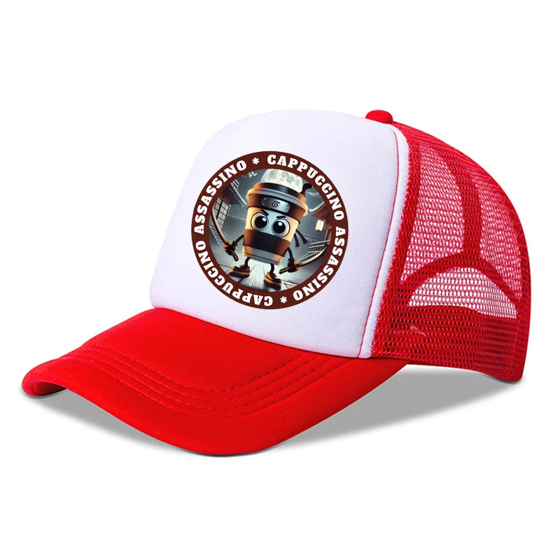Casquette de Baseball pour enfants, Brainrot italien, chapeau de soleil d'été en plein air, chapeau imprimé de dessin animé, casquette à visière réglable, cadeaux pour enfants, nouvelle collection