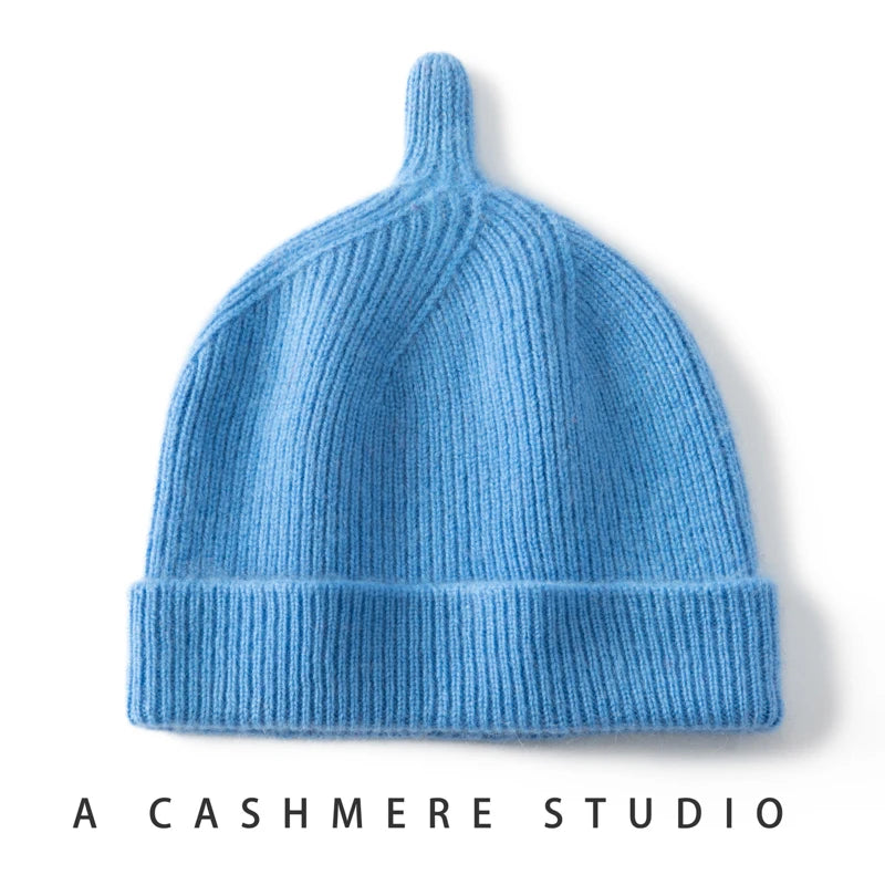Garder au chaud chapeau d'hiver pour enfants unisexe tricot casquette enfants 100% cachemire Skullies chapeaux pour garçons Bonnet filles casquettes accessoires