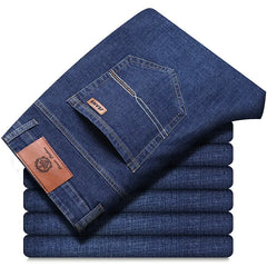 Jean classique pour homme, salopette en denim, doux, noir, taille 32-38, nouvelle collection
