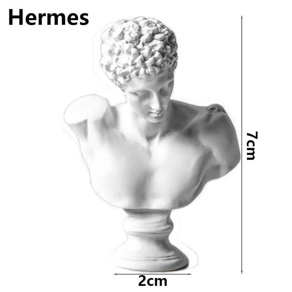 Office ornament inventory for interior decoration, plaster portraits, Myenson Greek figurine, famous sculpture, plaster bust statue