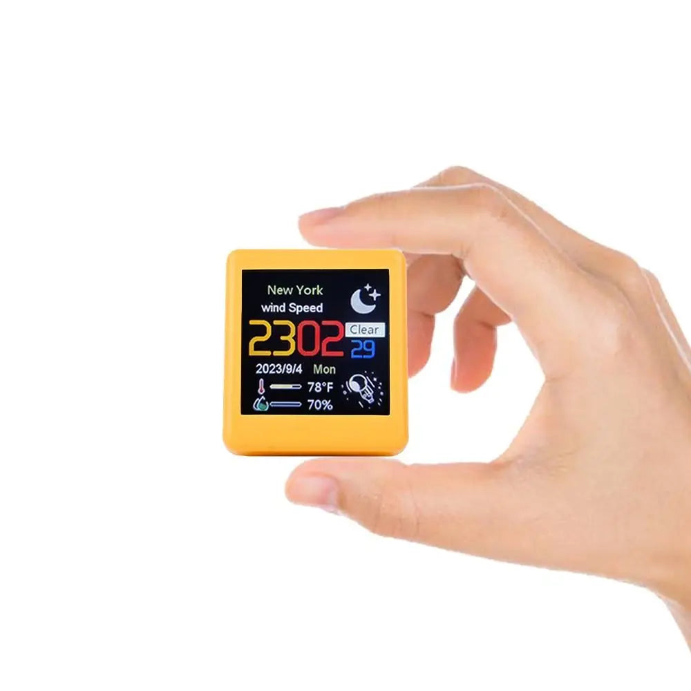 Petite Station météo Wifi intelligente Portable, affichage météo, température, humidité, heure, réveil numérique, décoration de bureau pour la maison