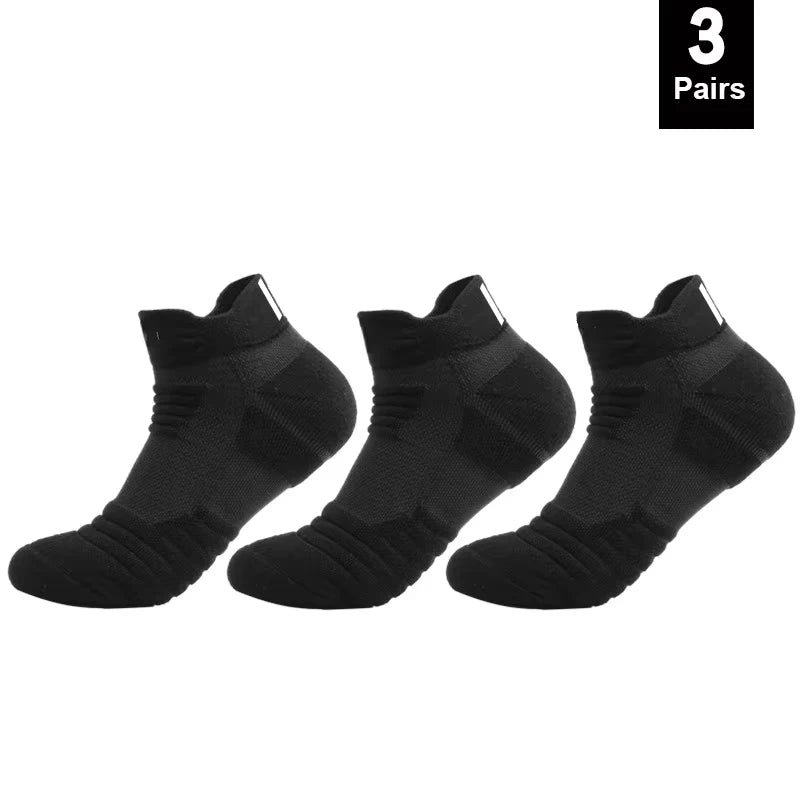 1/3 pairs of men's non-slip football socks, cotton socks, short and long tube, breathable and deodorizing sports socks, sizes 39-45