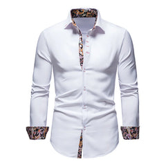 Chemise homme avec col chemises blanches homme manches longues chemises homme polos pour hommes marques célèbres Camisa Social Masculina