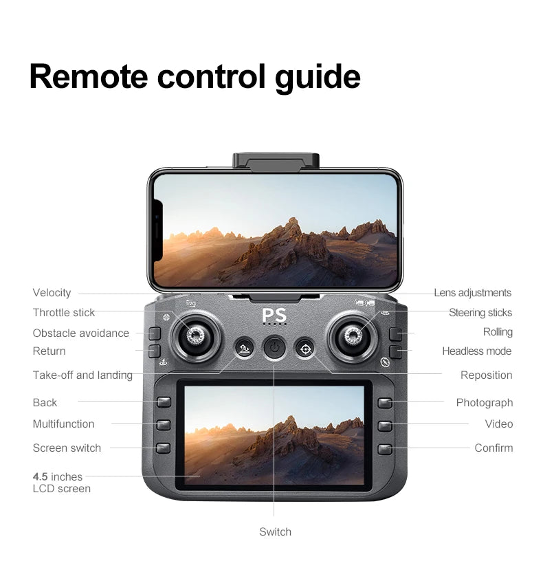 Nouveau Drone D13 4K professionnel trois caméras HD avec grand écran 5G WIFI FPV Dron flux optique sans brosse vol stationnaire pliable quadrirotor