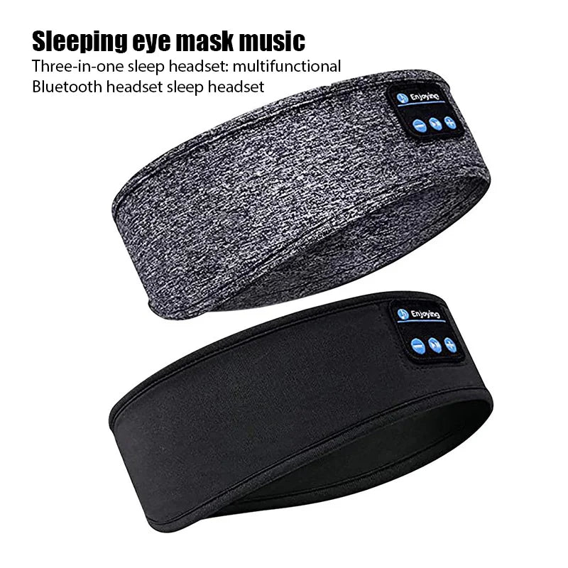 Haut-parleur Bluetooth sans fil, foulard, musique sans fil, casque de sommeil, bandeau de sport, masque oculaire de sommeil intégré, casque de voyage