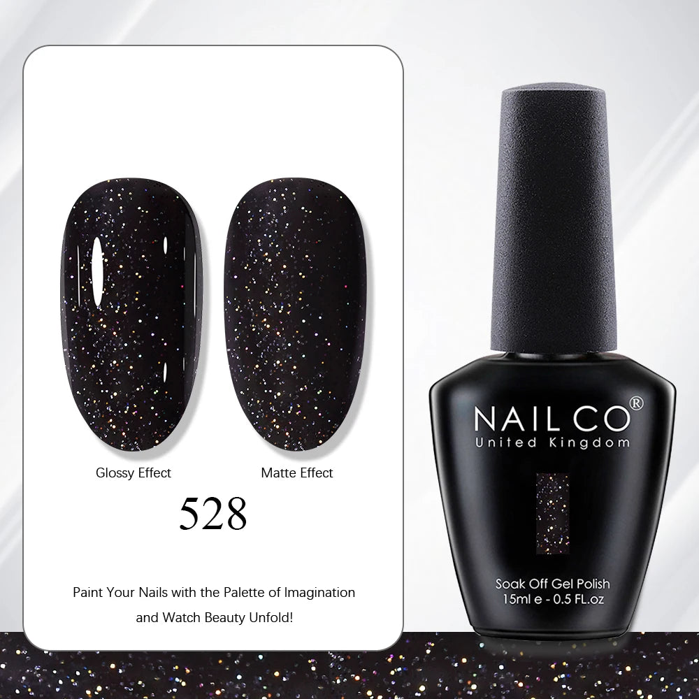 NAILCO 15ml Vernis à ongles Gel Vernis Semi Permanent UV Gel Vernis manucure Vernis Nail Art Nude Gel Poliish