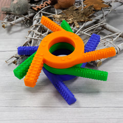 Jouets à mâcher sensoriels pour enfants autistes, outil à mâcher à moteur oral flux pour enfants avec dentition, TDAH, autisme, besoins de mordre, anneau de dentition,