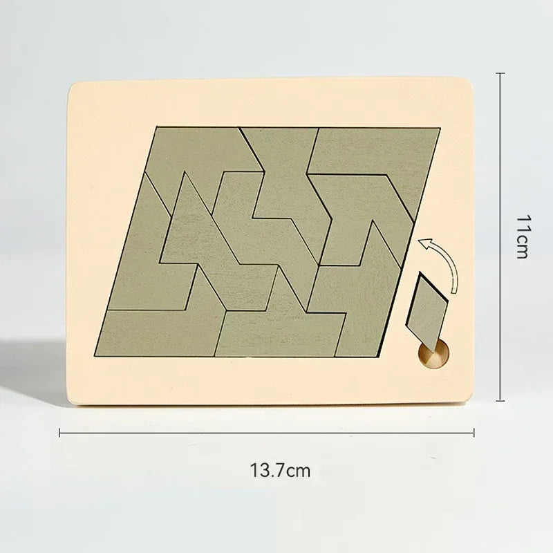 Puzzles géométriques en bois défi Impossible combustion du cerveau décompression esprit casse-tête Puzzle pour adultes enfants