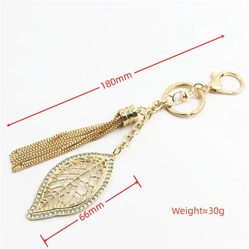 Accessoires en métal, bijoux en métal, porte-clés, pendentif feuille, petits ornements suspendus, accessoires de quincaillerie pour vêtements