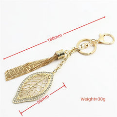 Accessoires en métal, bijoux en métal, porte-clés, pendentif feuille, petits ornements suspendus, accessoires de quincaillerie pour vêtements