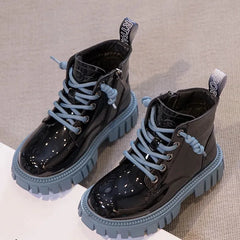 Bottes de neige imperméables pour enfants, style britannique, bottes de rinçage pour enfants, bottes chaudes pour garçons et filles, mode automne et hiver, 3 à 15 ans