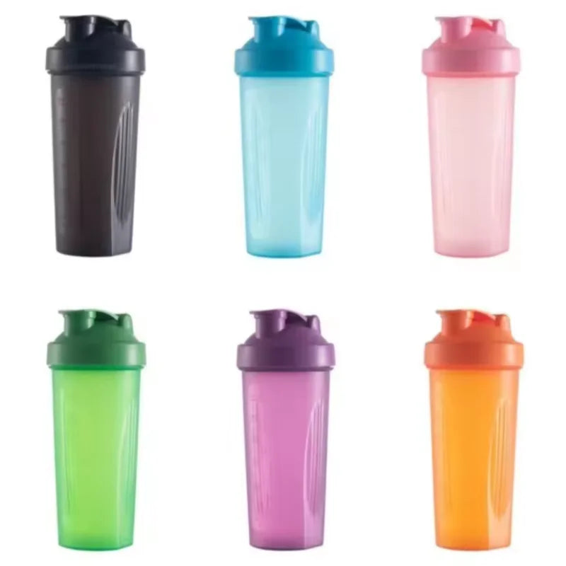 Bouteille Shaker de 600ml, bouteille en plastique Shaker de protéines de 20oz, bouteille de Fitness Portable pour les amateurs de Fitness et les athlètes