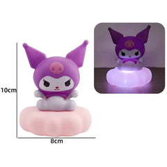 Anime Sanrio Hello Kitty Kuromi cannelle mélodie veilleuse brillant enfants jouet lampe de chevet Kawaii mignon enfants cadeau d'anniversaire