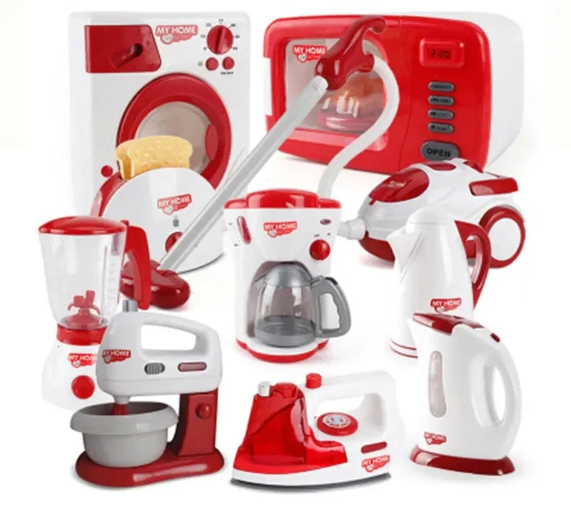 Appareils de cuisine jouets jouet ensemble de cuisine pour enfants jouer cuisine maison de poupée accessoires mélangeur cafetière Machine mélangeur grille-pain