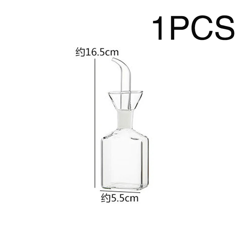 Pot d'huile en verre à haute teneur en Borosilicate, Pots d'huile et de vinaigre anti-fuite pour la cuisine, Pot de Sauce soja, réservoir d'huile, bouteille d'huile d'assaisonnement
