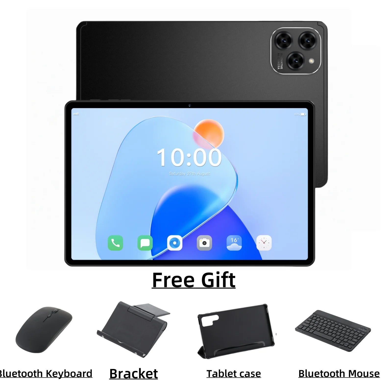 HOT Pad 25 Ultra tablette Android 15 système MSnapdragon 8 Gen3 Core 10.1 pouces écran HD 5G double SIM double veille 10000mAh batterie