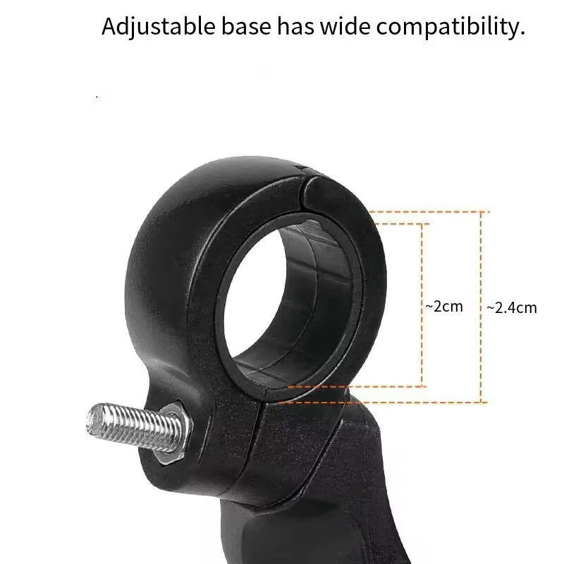 Rétroviseur de vélo VTT HD réflexion miroir batterie vélo réglable miroir accessoires d'équitation en plein air