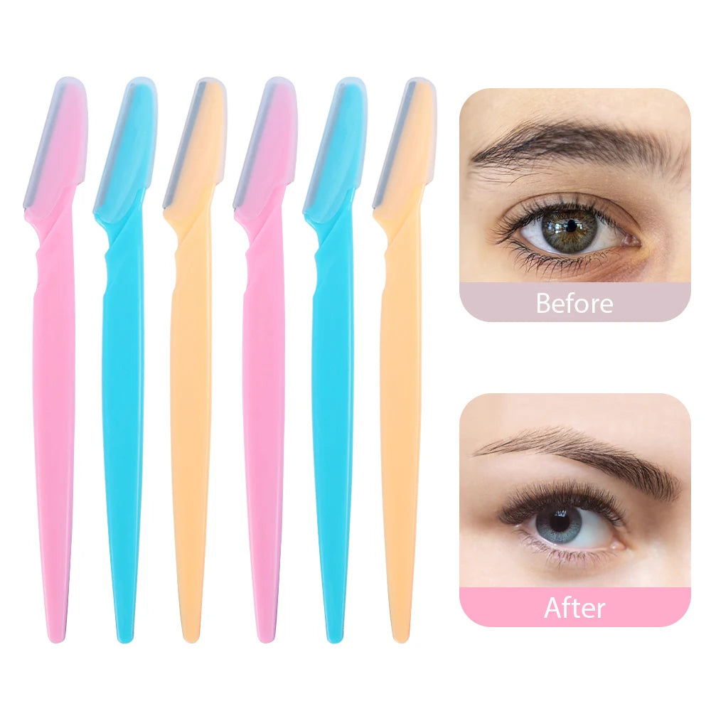 Lame de tondeuse à sourcils pour femmes, rasoir de sécurité pour le visage, couteau façonnant les sourcils, épilation Portable, coupe-épilation, grattoir de maquillage