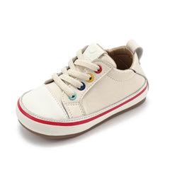 Chaussures en cuir pour bébés garçons et filles, baskets pieds nus à semelle souple, Tennis en plein air, à la mode, nouvelle collection printemps/automne 2024