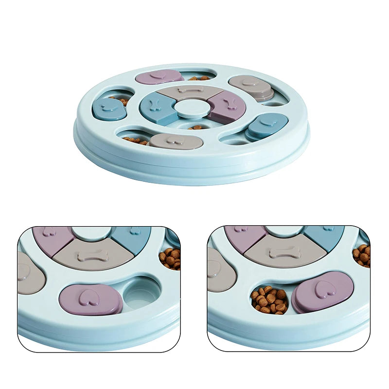 Mangeoire Interactive pour Animaux de Compagnie, Jouet pour Chien et Chiot, Distributeur de Nourriture Intellectuel