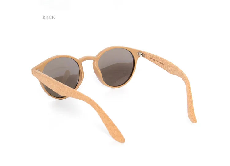 Kenbo haute qualité ronde bois bambou Grain lunettes de soleil polarisées avec étui mode femmes homme nuances lunettes de soleil en bois
