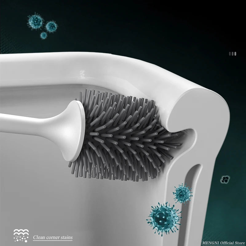 MENGNI-brosse de toilette en Silicone, brosse de nettoyage murale, baignoires et accessoires, outils de nettoyage, accessoires de salle de bains