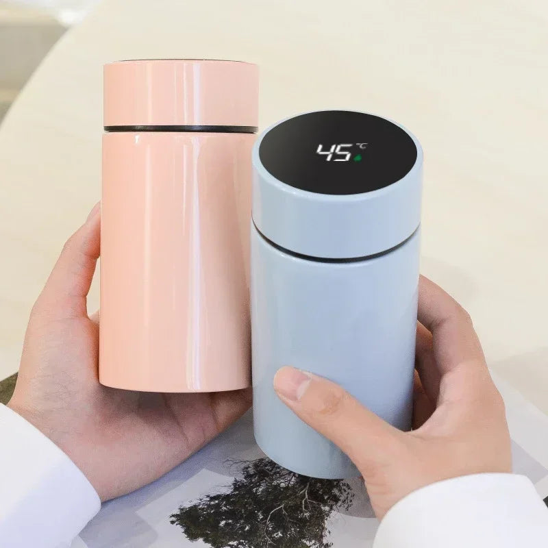 Bouteille d'eau Thermos intelligente de 200ML, affichage Intelligent de la température, flacons sous vide en acier inoxydable, avec filtre, tasse en T