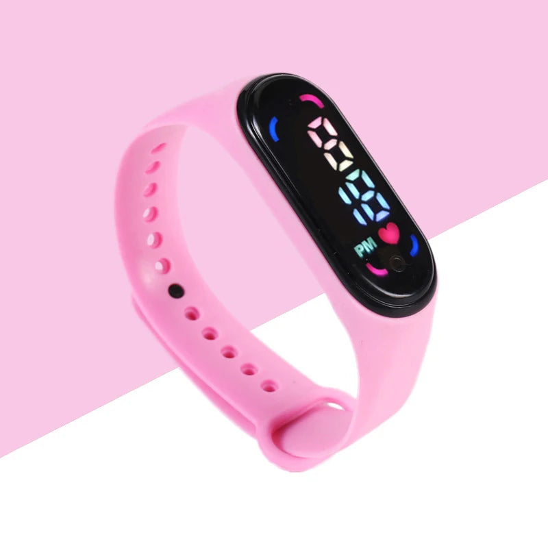 Montres numériques LED pour enfants, montre-bracelet en silicone pour garçons et filles, horloge de sport étanche, luxe, nouveau