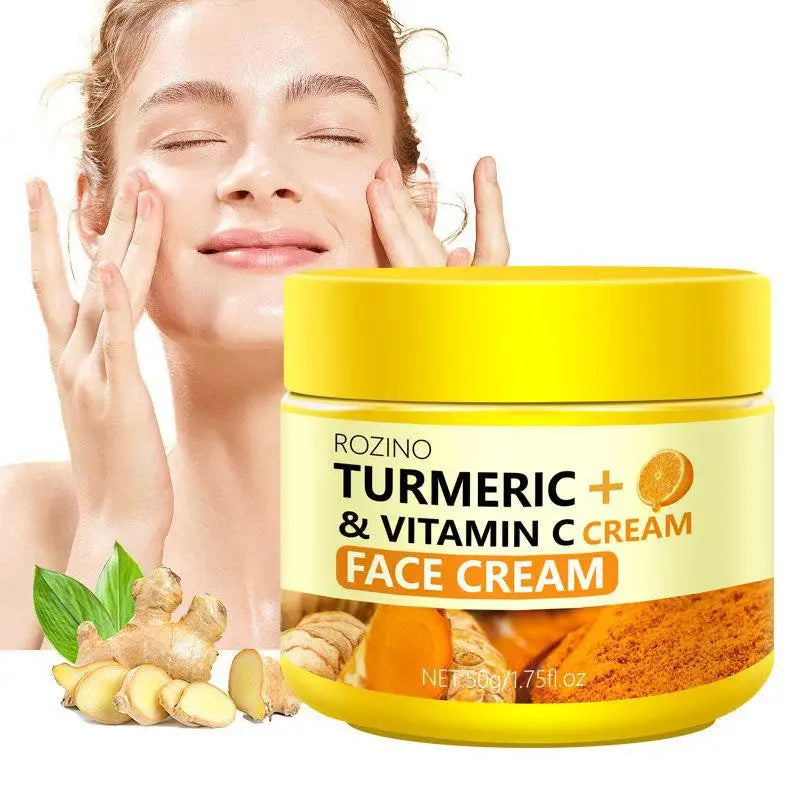 Savon au citron au curcuma/coussin nettoyant/crème pour le visage/sérum série curcuma produit de soin éclaircit le teint pour tous les types de peau nourrir