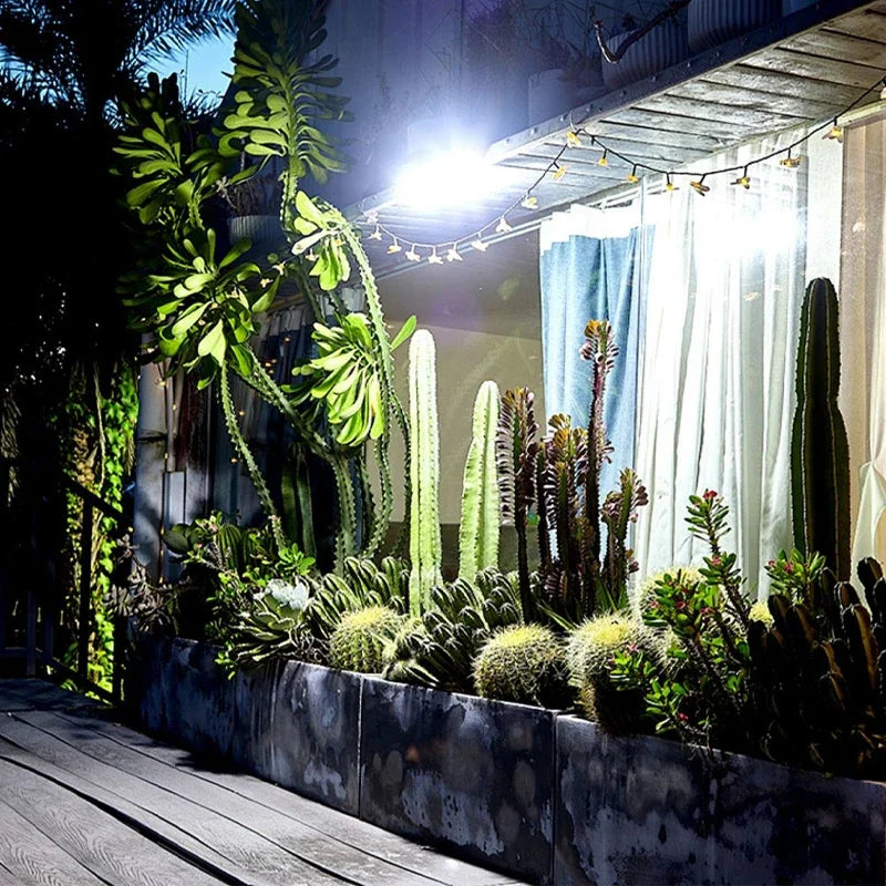 10000W Ultra Powerful Outdoor Solar Lights, 320° Wide Beam Angle, Adjustable Brightness Streetlights
