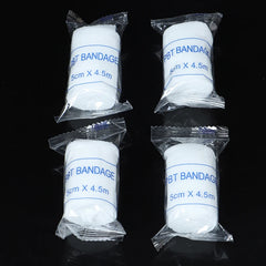 10 rouleaux/lot 5cm x 4.5m PBT pansement élastique trousse de premiers soins rouleau de gaze pansement