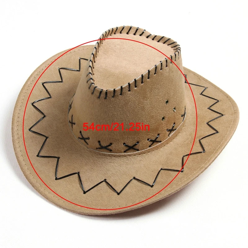 Chapeau de cowboy occidental à bord incurvé pour enfants, chapeau de soleil extérieur pour tout-petits, cadeaux d'anniversaire pour enfants, casquette de vacances, chapeau de cosplay de fête, nouveau