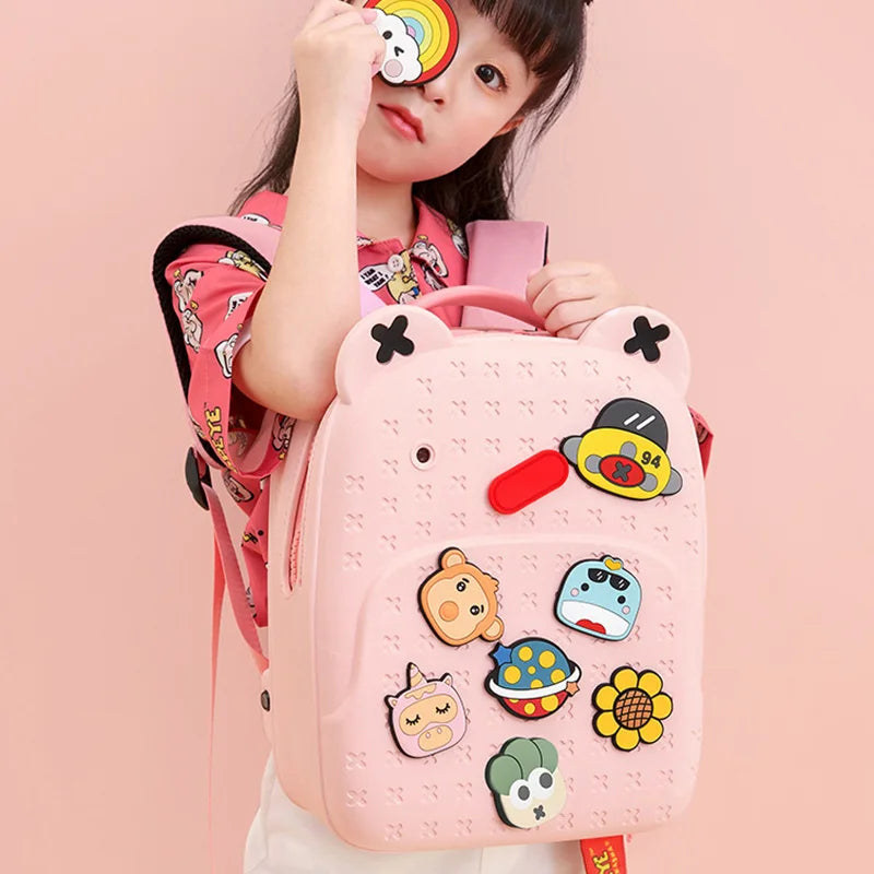 Sac à dos d'école étanche pour fille et garçon, à motif de dessin animé, à la mode, pour la maternelle, Kawaii, cadeau